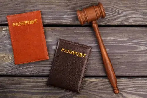 passports and gavel